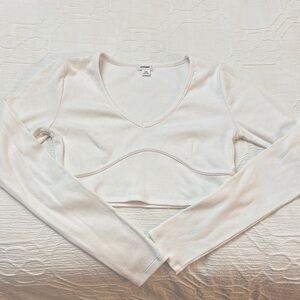 Garage Long Sleeve Crop Top